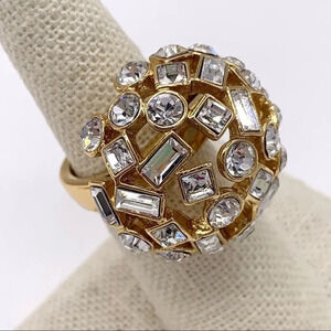 Kate Spade Crystal Kaleidoball Dome Ring 7